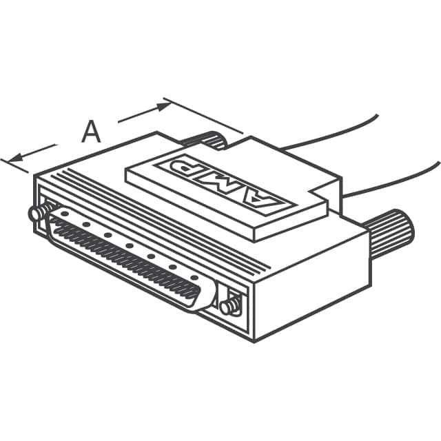 5750752-2 TE Connectivity AMP Connectors  Capots de connecteurs D-Sub en forme de D